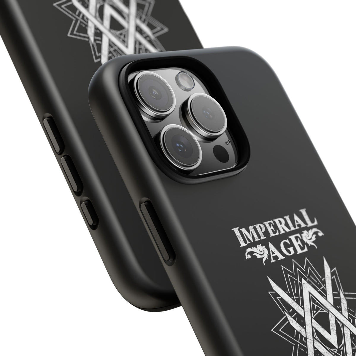 SUMMER COLLECTION - Tough iPhone Case Black (White Print)