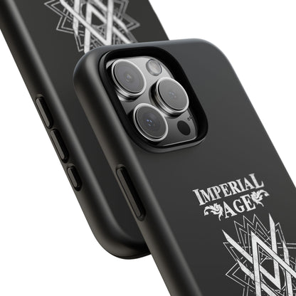 SUMMER COLLECTION - Tough iPhone Case Black (White Print)