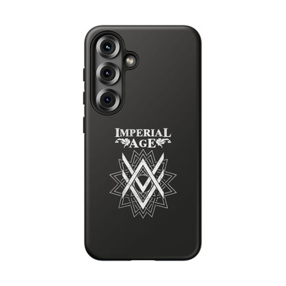 SUMMER COLLECTION - Tough Samsung Galaxy Case Black (White Print)
