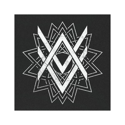 SUMMER COLLECTION - Car Magnets Black (White Print)