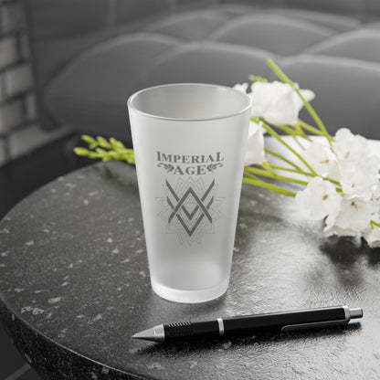 SUMMER COLLECTION - Frosted Pint Glass (Monochrome)