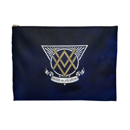 SUMMER COLLECTION - Accessory Pouch Navy (Gold-White Print)