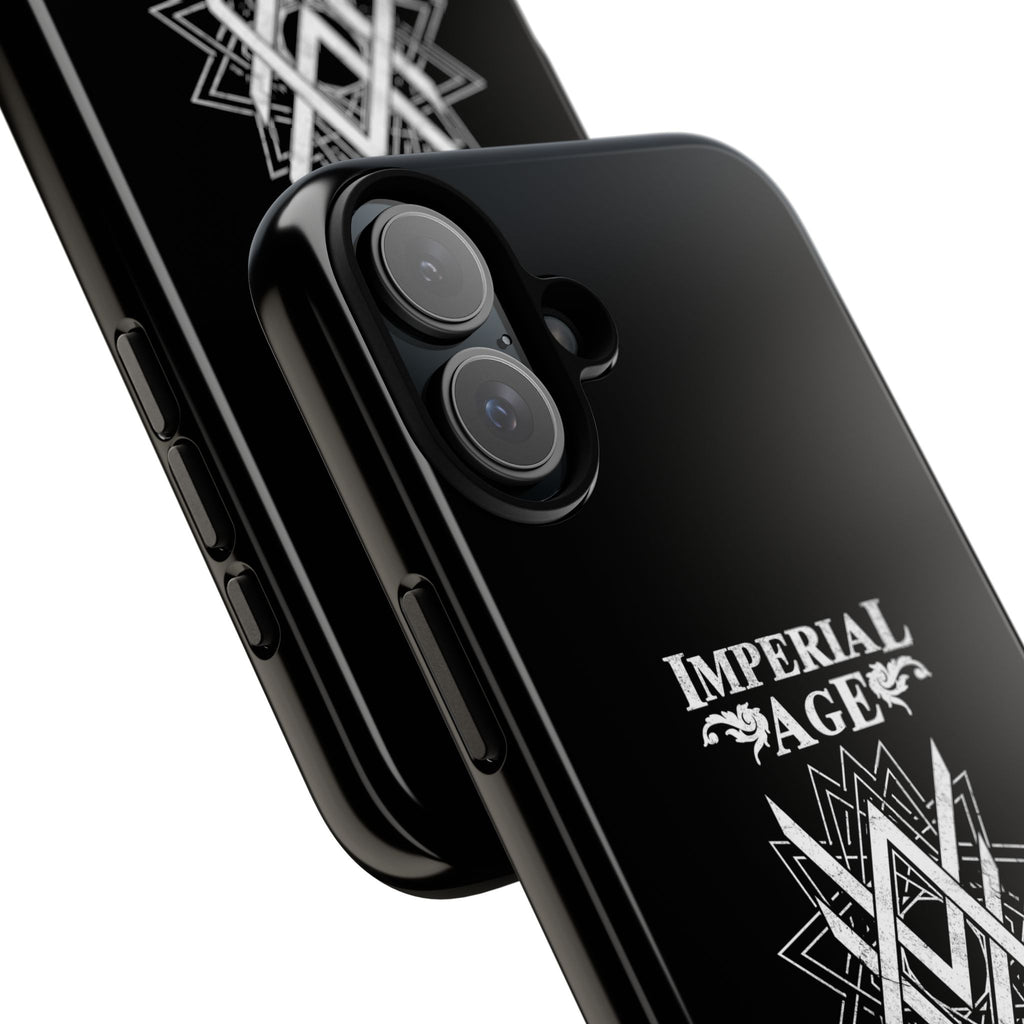 SUMMER COLLECTION - Tough iPhone Case Black (White Print)