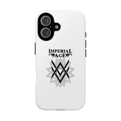SUMMER COLLECTION - Tough iPhone Case White (Black Print)