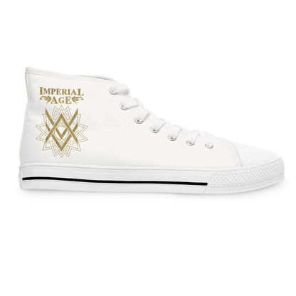 SUMMER COLLECTION - Women's Sneakers White (Gold Print)