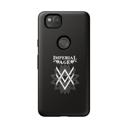 SUMMER COLLECTION - Tough Google Pixel Case Black (White Print)