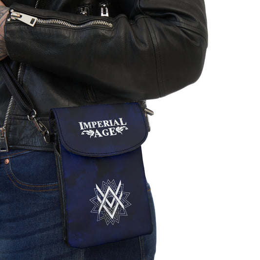 SUMMER COLLECTION - Strap Wallet Navy (White Print)