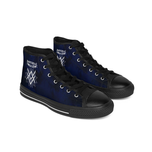SUMMER COLLECTION - Women's Sneakers Navy (White Print)