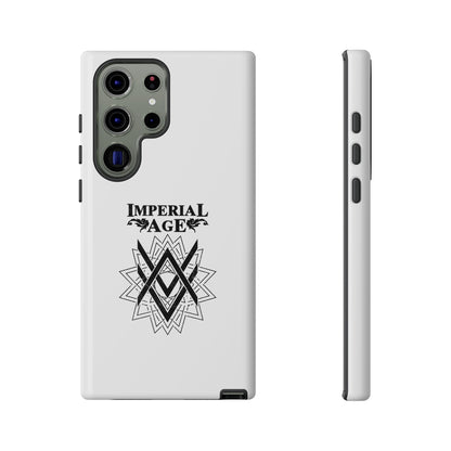 SUMMER COLLECTION - Tough Samsung Galaxy Case White (Black Print)