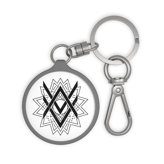SUMMER COLLECTION - Keyring Tag White (Black Print)