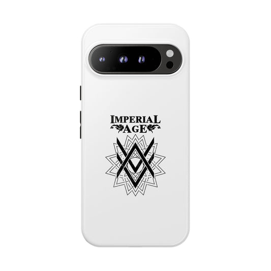 SUMMER COLLECTION - Tough Google Pixel Case White (Black Print)