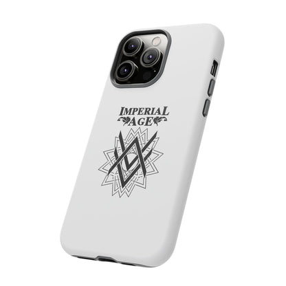 SUMMER COLLECTION - Tough iPhone Case White (Black Print)