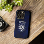 SUMMER COLLECTION - Tough iPhone Case Navy (White Print)