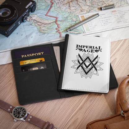 SUMMER COLLECTION - Passport Cover White (Black Print)