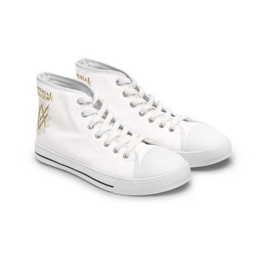 SUMMER COLLECTION - Women's Sneakers White (Gold Print)