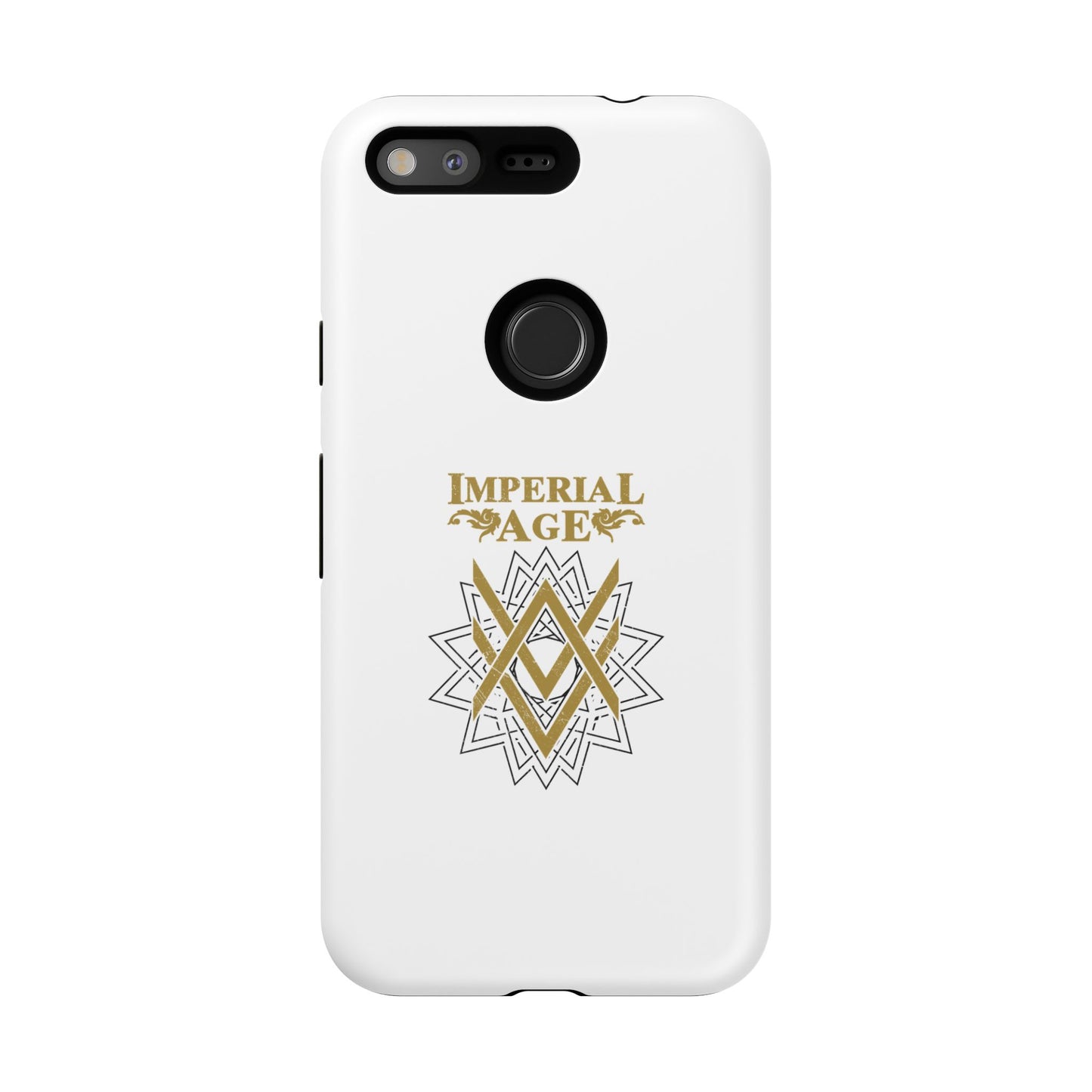 SUMMER COLLECTION - Tough Google Pixel Case White (Gold-White Print)