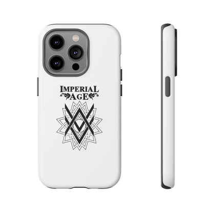 SUMMER COLLECTION - Tough iPhone Case White (Black Print)