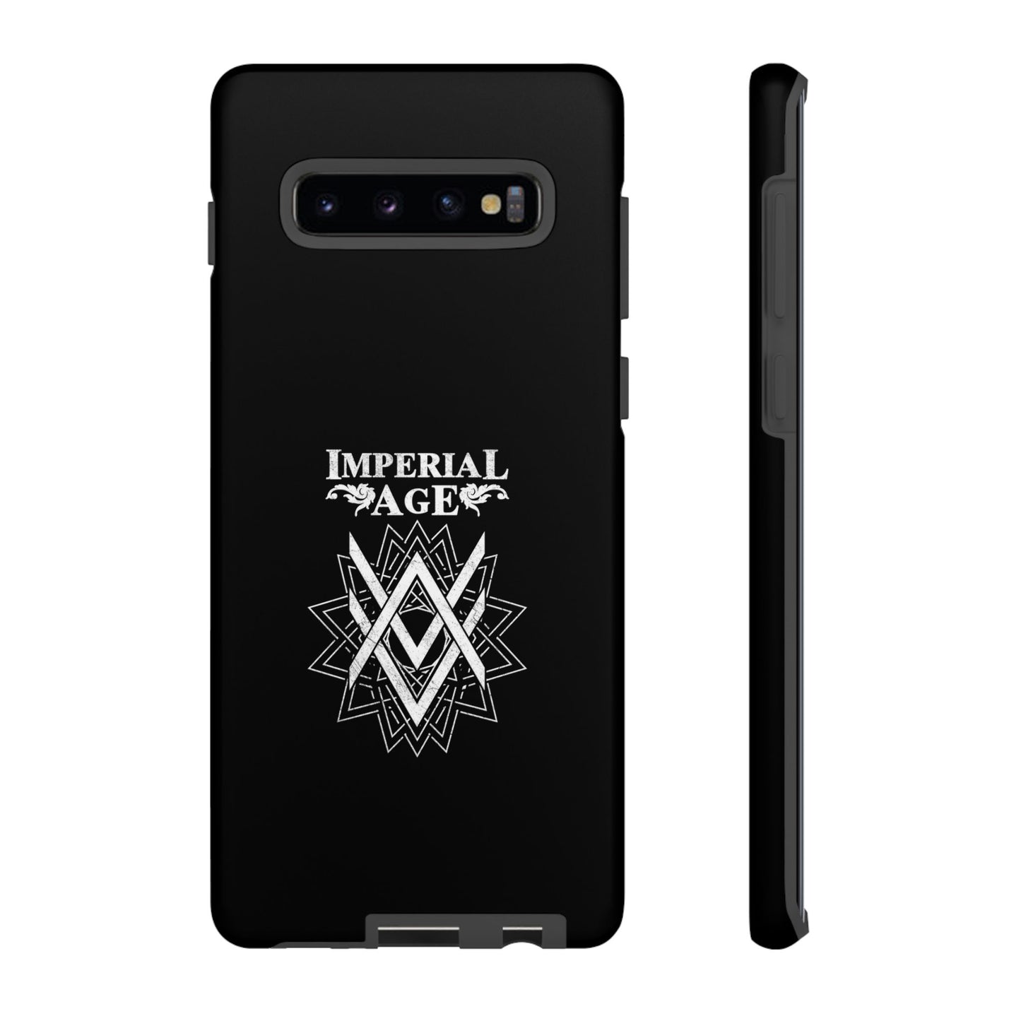 SUMMER COLLECTION - Tough Samsung Galaxy Case Black (White Print)