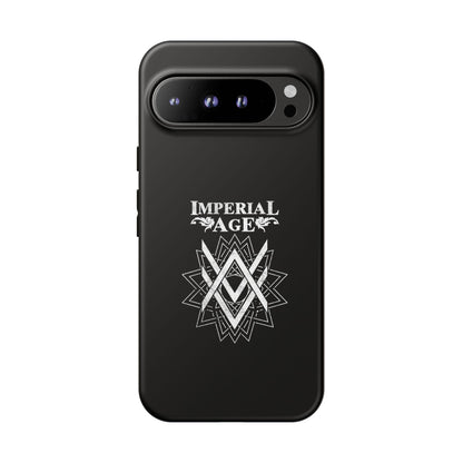 SUMMER COLLECTION - Tough Google Pixel Case Black (White Print)