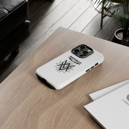 SUMMER COLLECTION - Tough iPhone Case White (Black Print)