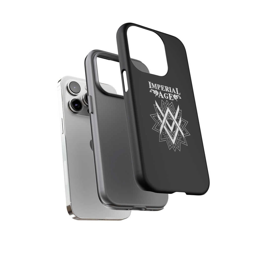 SUMMER COLLECTION - Tough iPhone Case Black (White Print)
