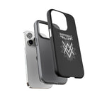 SUMMER COLLECTION - Tough iPhone Case Black (White Print)