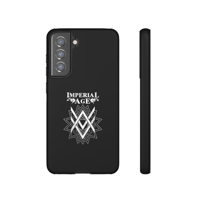 SUMMER COLLECTION - Tough Samsung Galaxy Case Black (White Print)