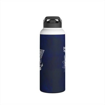 SUMMER COLLECTION - Steel Water Bottle navy (White Print)
