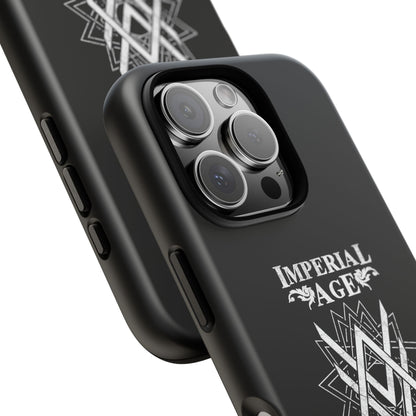 SUMMER COLLECTION - Tough iPhone Case Black (White Print)