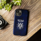 SUMMER COLLECTION - Tough iPhone Case Navy (White Print)