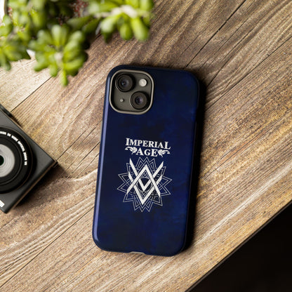 SUMMER COLLECTION - Tough iPhone Case Navy (White Print)