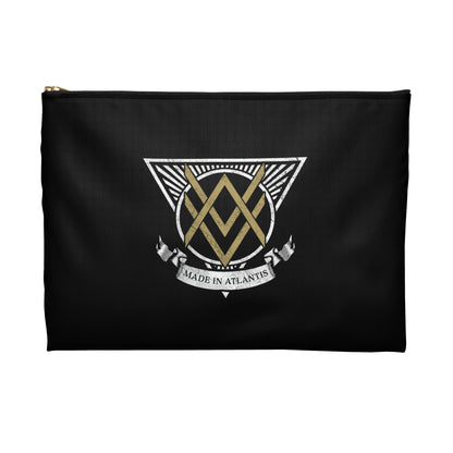 SUMMER COLLECTION - Accessory Pouch Black (Gold-White Print)