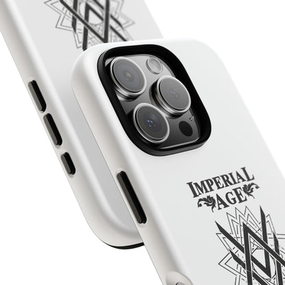 SUMMER COLLECTION - Tough iPhone Case White (Black Print)