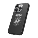SUMMER COLLECTION - Tough iPhone Case Black (White Print)