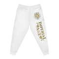 SUMMER COLLECTION - Sweat Pants White (Gold-Black Print)