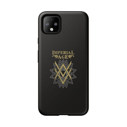 SUMMER COLLECTION - Tough Google Pixel Case Black (Gold-White Print)