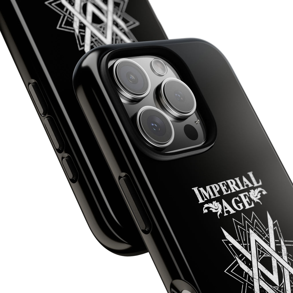SUMMER COLLECTION - Tough iPhone Case Black (White Print)