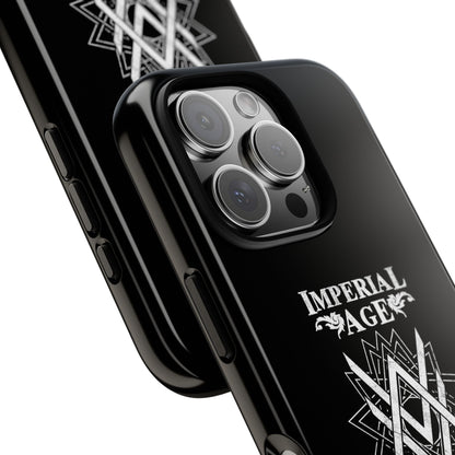 SUMMER COLLECTION - Tough iPhone Case Black (White Print)