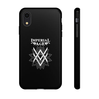 SUMMER COLLECTION - Tough iPhone Case Black (White Print)
