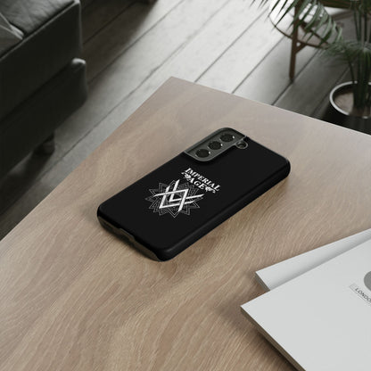 SUMMER COLLECTION - Tough Samsung Galaxy Case Black (White Print)