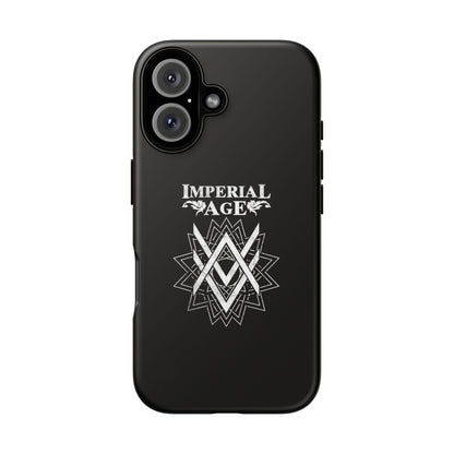 SUMMER COLLECTION - Tough iPhone Case Black (White Print)