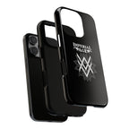 SUMMER COLLECTION - Tough iPhone Case Black (White Print)