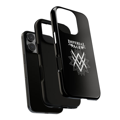 SUMMER COLLECTION - Tough iPhone Case Black (White Print)