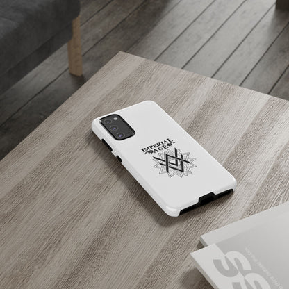 SUMMER COLLECTION - Tough Samsung Galaxy Case White (Black Print)