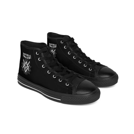SUMMER COLLECTION - Men's Sneakers Black (White Print)