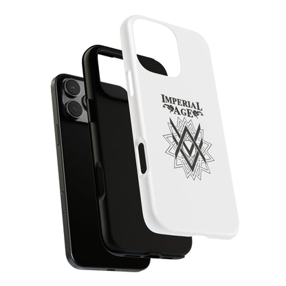 SUMMER COLLECTION - Tough iPhone Case White (Black Print)
