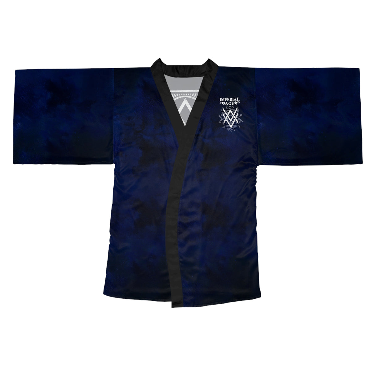 SUMMER COLLECTION - Women's Robe Navy (White Print)