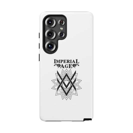SUMMER COLLECTION - Tough Samsung Galaxy Case White (Black Print)