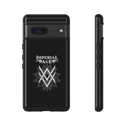 SUMMER COLLECTION - Tough Google Pixel Case Black (White Print)