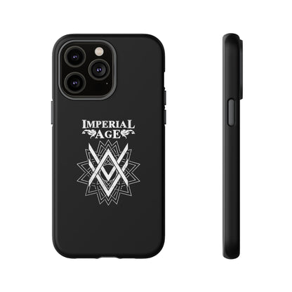 SUMMER COLLECTION - Tough iPhone Case Black (White Print)